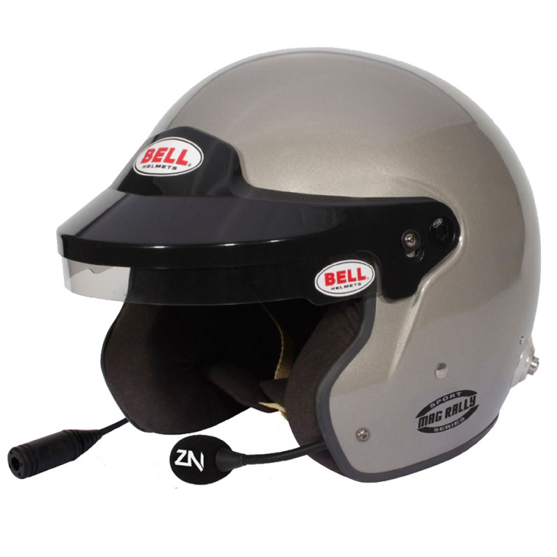 Casque BELL Mag Rally Titanium Silver FIA8859-2015